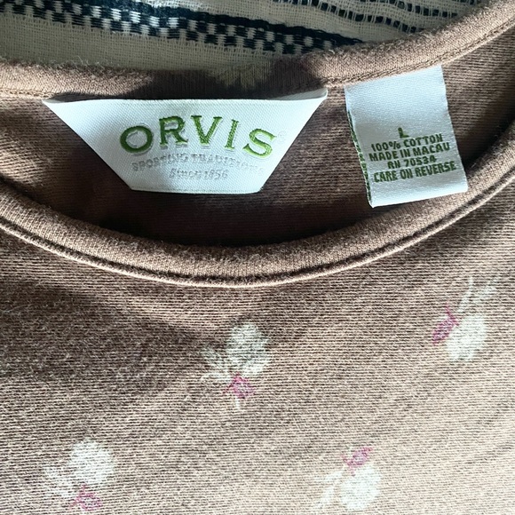 ORVIS Ladies Brown Pullover Top Like New Size Large - Picture 6 of 10